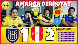 ECUADOR VS PERU (1-2) FECHA 8 ELIMINATORIAS SUDAMERICANAS || REACCIÓN DE HINCHAS #LosGoleadores