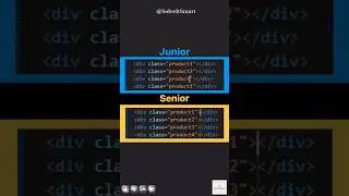 🔥 Junior vs Senior || Div tag in HTML || Frontend Developer || Shortcut Trick in HTML