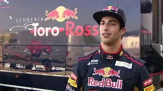 Daniel Ricciardo drives the Red Bull Formula 1 car at Barbagallo Raceway Wanneroo