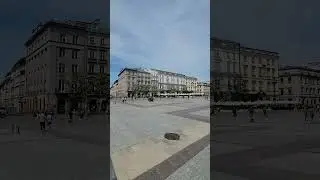 Walking in the Main Square During Daytime in Krakow Poland #krakow #poland #walking #historical
