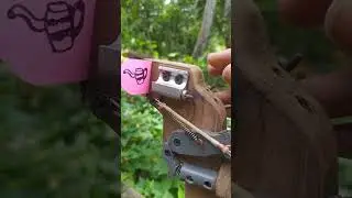 Slingshot with Bamboo Water Jug Drawing