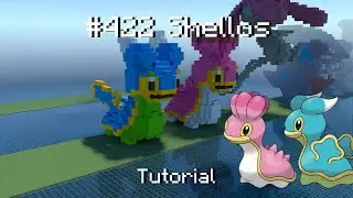 How to build a Pok&eacute;mon Shellos statue in Minecraft (Tutorial)