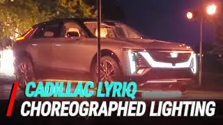 2023 Cadillac Lyriq Choreographed Lighting Sequence