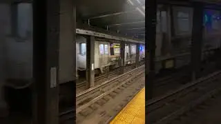 MTA F TRAIN LEAVING AT CANAL STREET ON A,C,E LINE #nycsubway #shorts