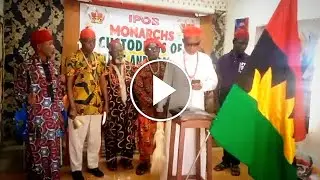 BRAVO SIMON EKPA NEW DIMENSION KICKOFF IPOB MONARCH RAISE BIAFRA FLAG DEM@ND IMMEDIATE RELEAS OF MNK