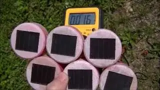 Landscape Light Solar Panel Test