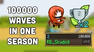 Grow Castle Best Setup: 100,000 Waves in One Season! (Top 2 Trophy Run on REDBRIDGE)