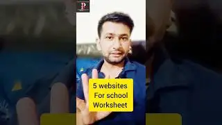 TOP 5 WEBSITES FOR SCHOOL  WORKSHEET #education #shorts
