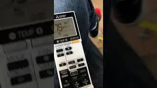Mitsubishi Air Conditioner Remote change F to C Fahrenheit to Celsius