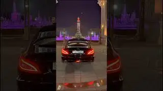 В нашем городе появился ДРАКОН CLS банан #edit #amg #car #cls #mersedes #амг #едит #дракон