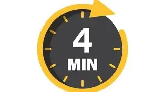 4 Minutes Focus Countdown Timer with Alarm