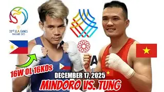 DEC 17 2025 MINDORO vs TUNG SEA GAMES SEMI-FINALS | MINDORO 16W-16KOs 2X BAGSAK ANG CHAMPION!
