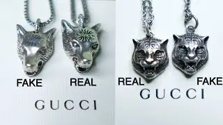 Authentic vs Replica Gucci Necklace - How To Spot A Fake Gucci necklace