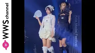 レトロガーリー系ブランド・mienステージに日本人モデルがミニスカコーデで登場！＜Asia Open Collection(Asia Model Festival 2025)＞
