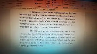 std 5th english essay importance of rain