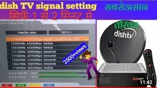 Dish TV signal frequency setting