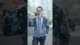 Bold in Blue: Barabas Men&rsquo;s Royal Print Shirt