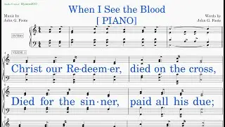 When I See The Blood (Foote - Foote) [v2] Piano
