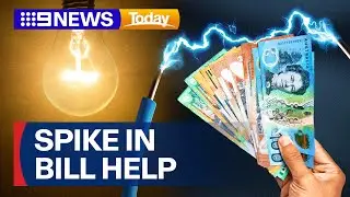 Power price pain soars with spike in bills payment help | 9 News Australia
