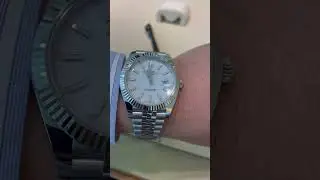 2023 Rolex Datejust 41 white 18k gold futted bezel