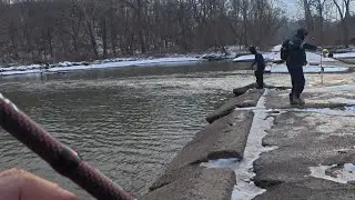 Winter Steelhead Fishing In Lake Erie Ohio Tributary 2025!!