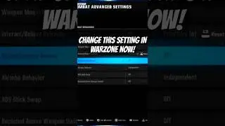 Toggle *OFF* Sprint Cancels Reload! | Warzone #blackops6 #warzone #callofduty #settings #combat #fyp