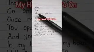 My heart will go on song by Celine Dion #myheartwillgoon #celinedion