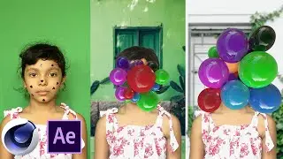 Cinema 4D Face Trackin' (CGI 3D Animated Balloons) | SDMOVFX