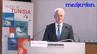 Rede von Dr. Peter Ramsauer  auf dem 1. Deutsch-Tunesischen Wirtschaftsforum Stuttgart 2015