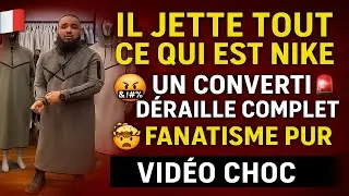 😡🔥 IL JETTE TOUT CE QUI EST NIKE 🚨 UN CONVERTI D&Eacute;RAILLE COMPLET 🤯 FANATISME PUR ⚠️🇫🇷✝️