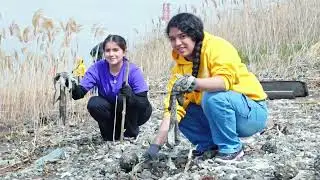 Deep East Oakland Youth Clean Beach in Japan