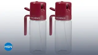 Kitchen HQ 2-pack Spray & Pour Glass Oil Sprayers | HSN