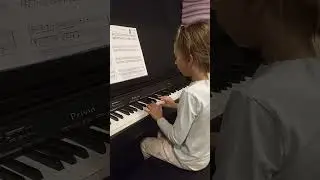 Mila playing piano. Dmitri Kabalevsky 'A Little Joke'. RCM Level Prep B