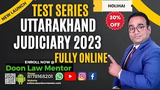 Uttarakhand Judiciary 2023 Vacancy Out || Test Series Launched For UKPCSJ 2023 Pre Exam