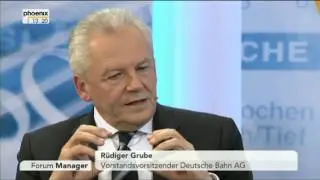 Forum Manager mit  Rüdiger Grube vom 13.1.2013