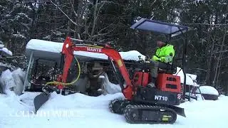 Mini excavator cold start // Nante NT10