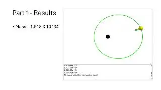 Gatech phys 2211 lab 3 - black hole and orbits
