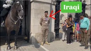 New! Iraqi army poses with royal guard horses