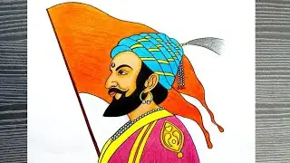 Chhaava 🔥Chatrapati Sambhaji Maharaj Drawing Sketch, Chhava Drawing 🔥🚩,Vicky Kaushal Chava Drawing