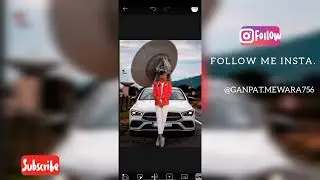 Car Photo editing In PicsArt || Background change photo editing || Ganpat Editz