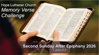 Epiphany 2 2026 Memory Verse 1 John 2 2