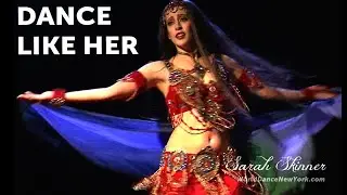Sarah Skinner Belly Dance Veil Improvisation  | Learn with her! → WorldDanceNewYork.com