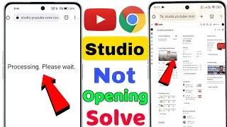 YouTube studio processing please wait problem | how to fix youtube studio processing please wait ✅🫸