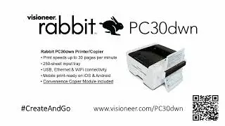 Visioneer Rabbit PC30dwn Printer/Copier #CreateAndGo - Visioneer.com