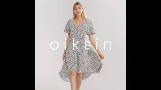Brush Stroke Wrap Dress /OikEin.uk