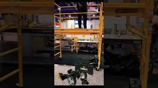 МОТОРИЗОВАННАЯ СИСТЕМА CLIMB-N-GO ДЛЯ СТРОИТЕЛЬНЫХ ЛЕСОВ ТИПА BAKER. Видео предоставлено BYO tool...