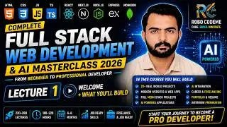 Complete Full Stack Web Development and AI Master Class 2026 | Lecture 1 | Introduction | MERN Stack