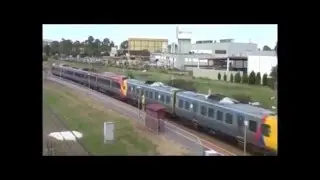 Old Train Towing $10m New Electric Train