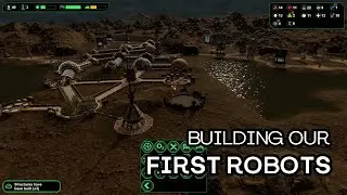PRODUCING OUR FIRST ROBOTS - Planetbase STORM PLANET QuickStart Tutorial Part 3 (ENG)