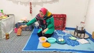 How does a lonely rural woman cook?  The daily life of a rural girl in Iranian villages #village